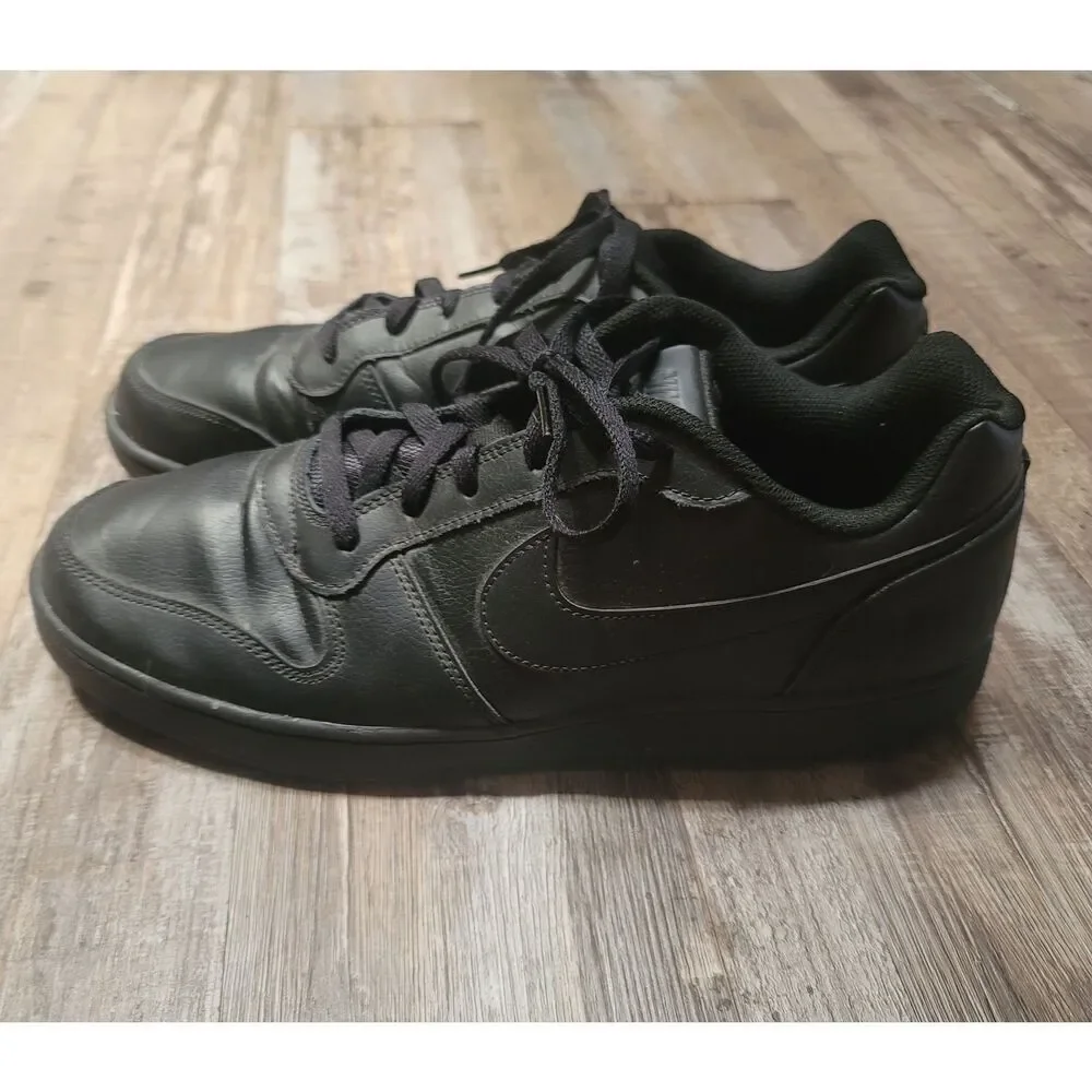 Nike Ebernon Low Mens Size 13 Black Leather AQ1775-003 - Picture 2 of 6